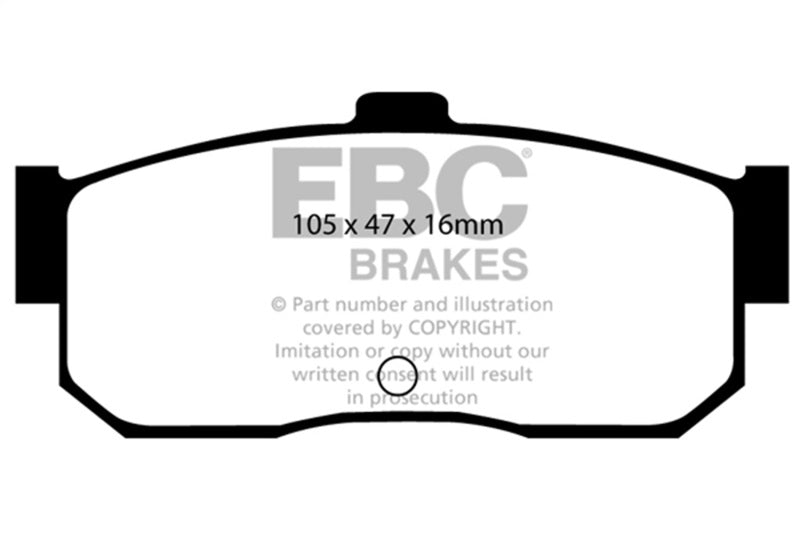 EBC 91-97 Infiniti G20 2.0 Redstuff Rear Brake Pads DP3889C
