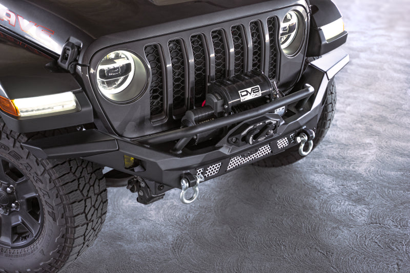 DV8 Offroad 07-18 Jeep Wrangler JK / 18-23 Wrangler JL / 20-23 Gladiator JT MTO Series Front Bumper - #FBJL-12