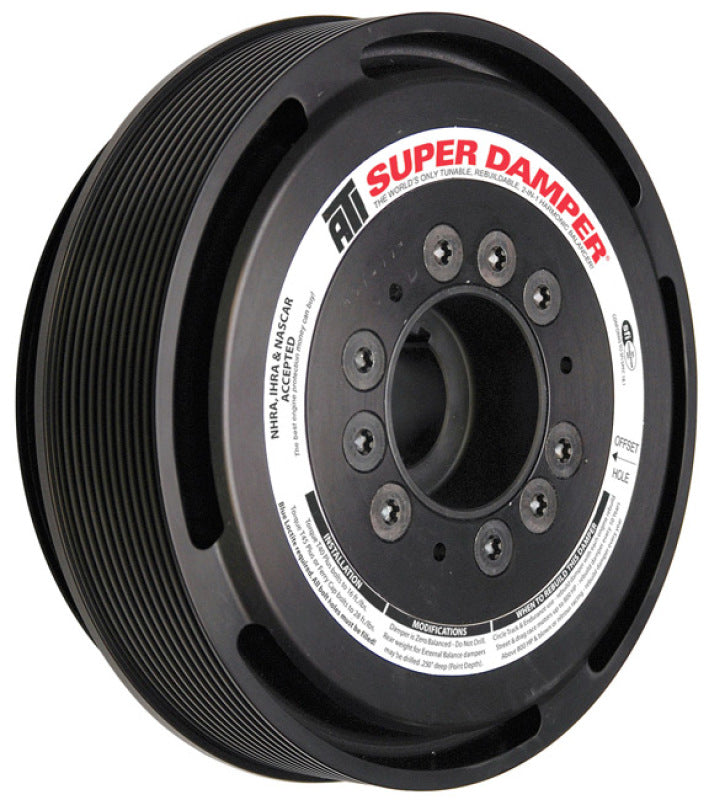 ATI Performance Products 917304 Super Damper Harmonic Balancer 7.48 in Aluminum 6 Groove 28T HTD for 1997-2017 Chevrolet Corvette / SS, Pontiac G8 (LS)