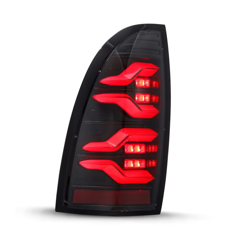 AlphaRex 680050 05-15 Toyota Tacoma LUXX LED Taillights Alpha Black w/Activation Light/Sequential Signal