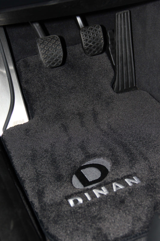 Dinan 10-15 BMW 750i xDrive Signature Floor Mats Black w/ Silver Logo - Set of 4