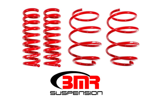 BMR 16-24 6th Gen Camaro V8 Performance Version Lowering Springs (Set Of 4) - Red