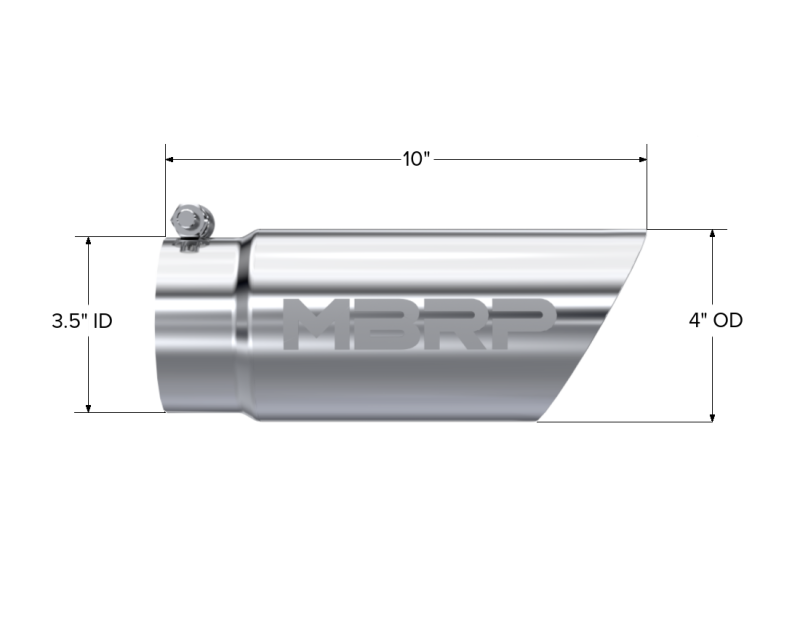 MBRP T5110 Dual Wall Angled Exhaust Tip