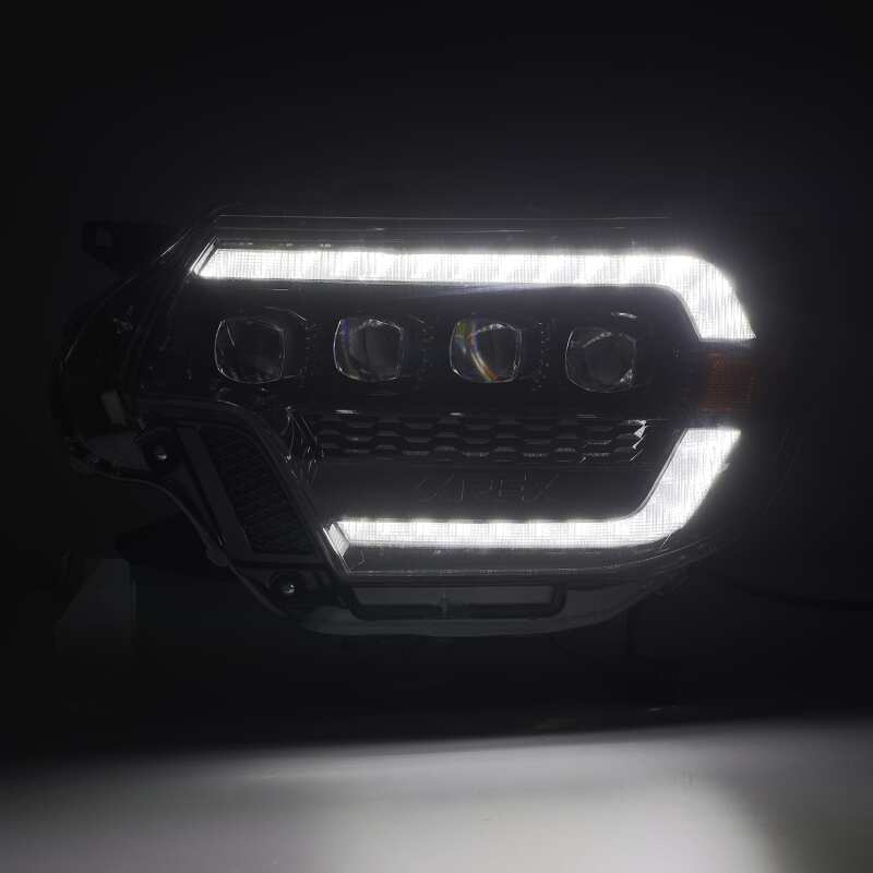AlphaRex 880753 12-15 Toyota Tacoma NOVA LED Projector Headlights Plank Style Black w/Activation Light/Sequential Signal/DRL