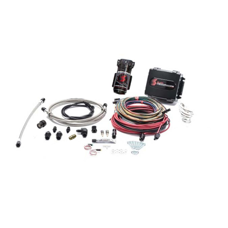 Snow Performance SNO-9000-BRD-T Stage 4 Boost Cooler Platinum Water Inj. Kit (SS Braided Line/4AN Fitting) w/o Tank