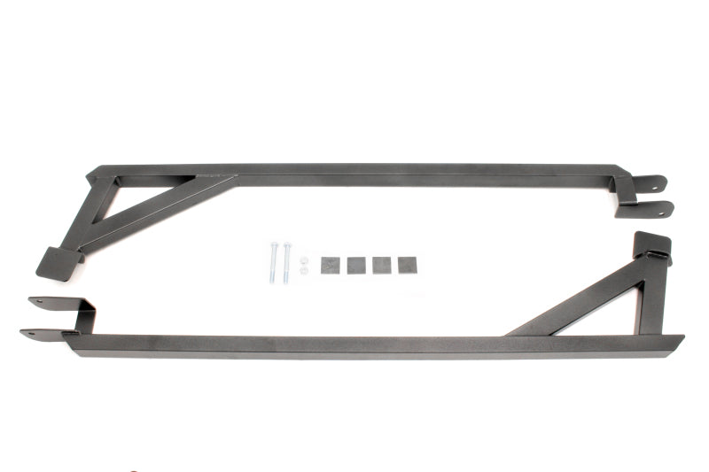 BMR 1982-1982 3rd Gen F-Body Weld-On Boxed Subframe Connectors (Inside Frame Exhaust) - Black Hammertone