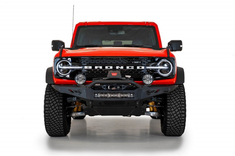 Addictive Desert Designs for 2021+ Ford Bronco Rock Fighter Front Bumper - Hammer Black