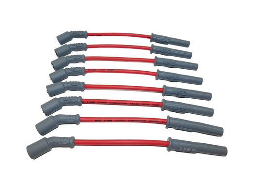 MSD 32829 Super Conductor Spark Plug Wire Set - 1999-2013 GM Truck & SUV - Red