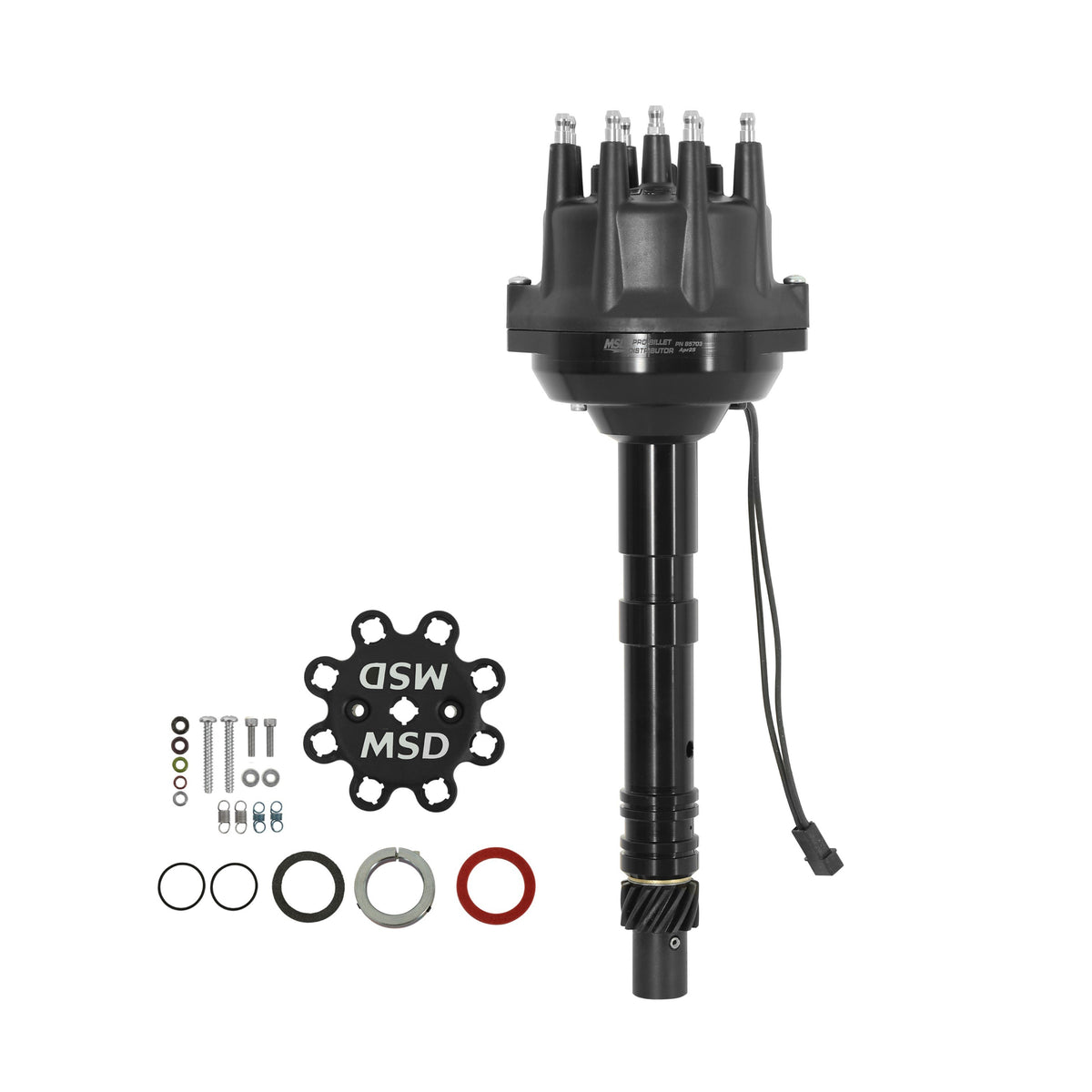 MSD 85703 Black Small Diameter for Chevy V8 Pro-Billet Distributor