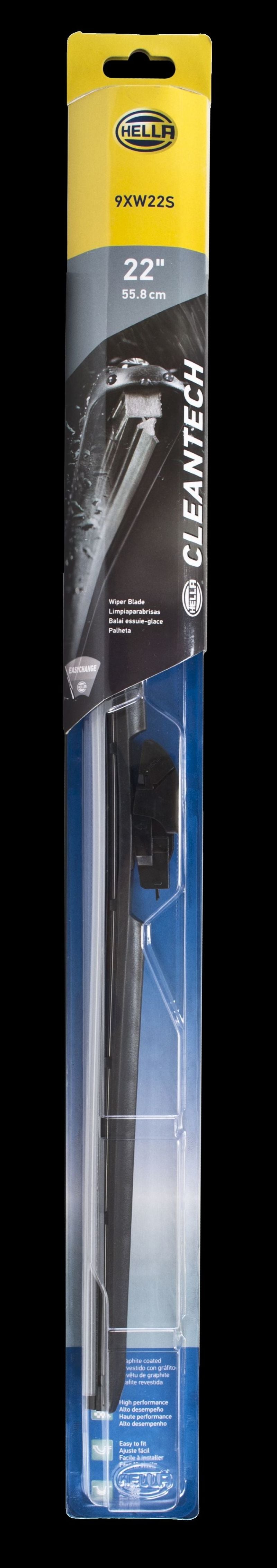 HELLA 358054221 Clean Tech Wiper Blade 22in Single
