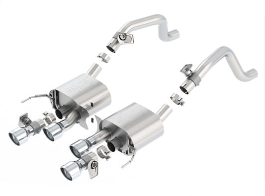 Borla 11875 2014 Chevrolet Corvette C7 6.2L 8cyl ATAK Exhaust w/ NPP Dual Mode (rear section only) - #11875