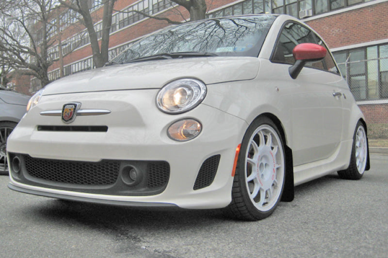 Rally Armor UR Mud Flaps - 2012-2019 Fiat 500 - Red/White Logo - #MF25-UR-RD/WH