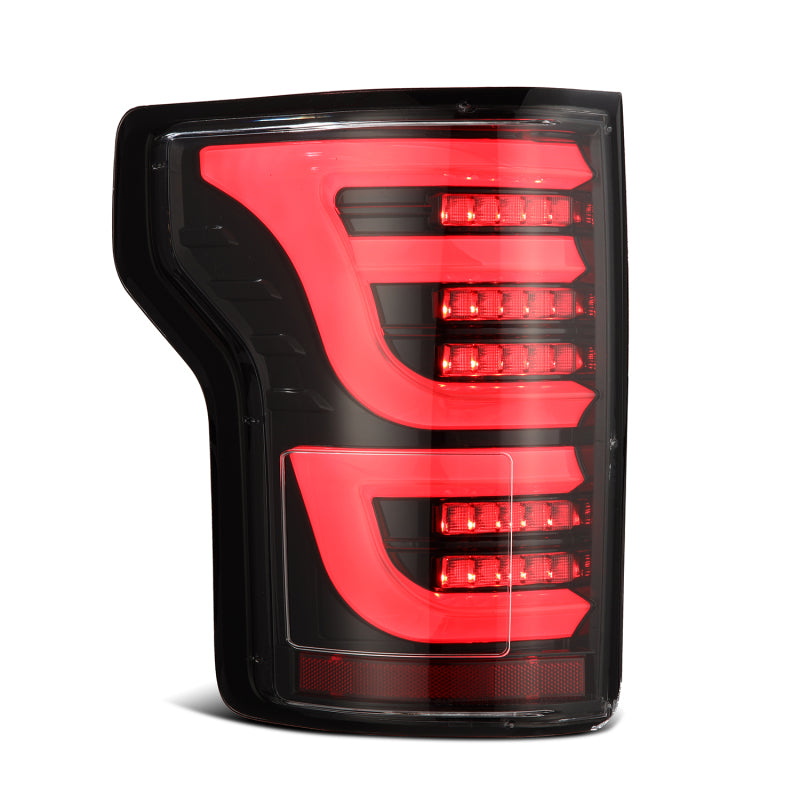 AlphaRex 652030 15-20 Ford F150 Luxx-Series LED Tail Lights Alpha-Black