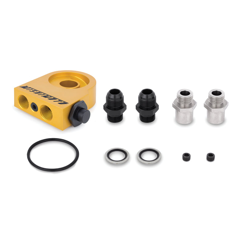 Mishimoto Universal Thermostatic Oil Cooler Kit 13-Row Silver - #MMOC-U13TSL
