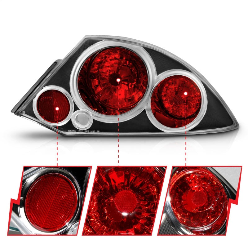ANZO 2000-2005 Mitsubishi Eclipse Taillights