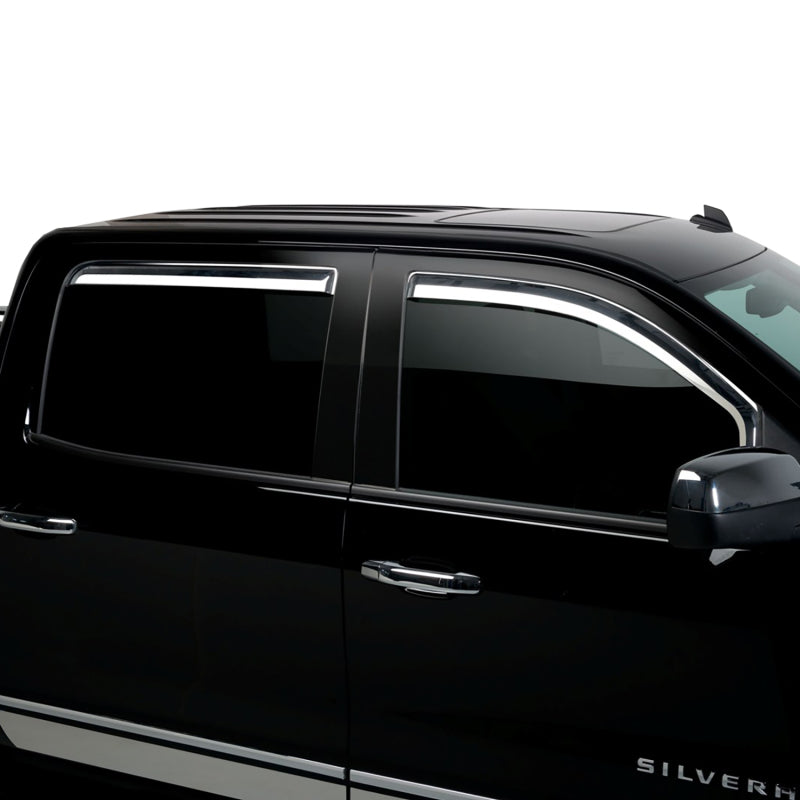 Putco for 2019-2020 Chevrolet Silverado / GMC Sierra 1500 - Crew Cab (Set of 4) Element Chrome Window Visors