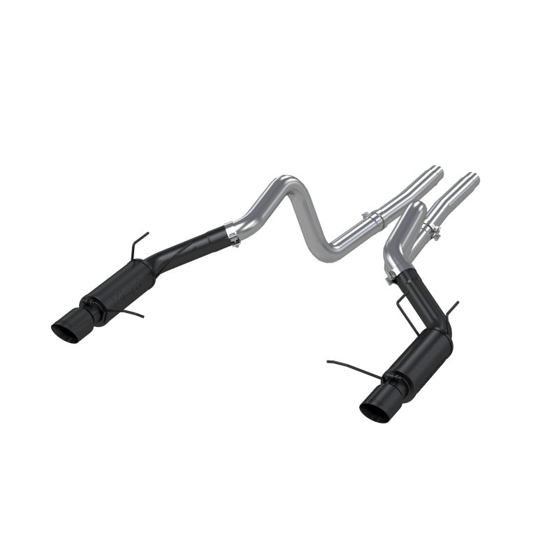 MBRP Ford Mustang GT 5.0L 3in Cat Back Race Version 4in Tips - Black