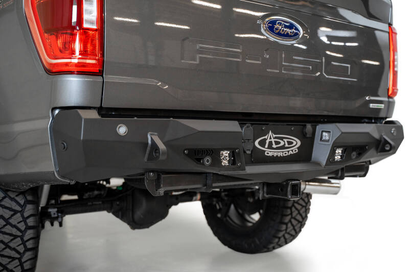 Addictive Desert Designs for 2021 Ford F-150 Stealth Fighter Rear Bumper w/ Back up Sensors