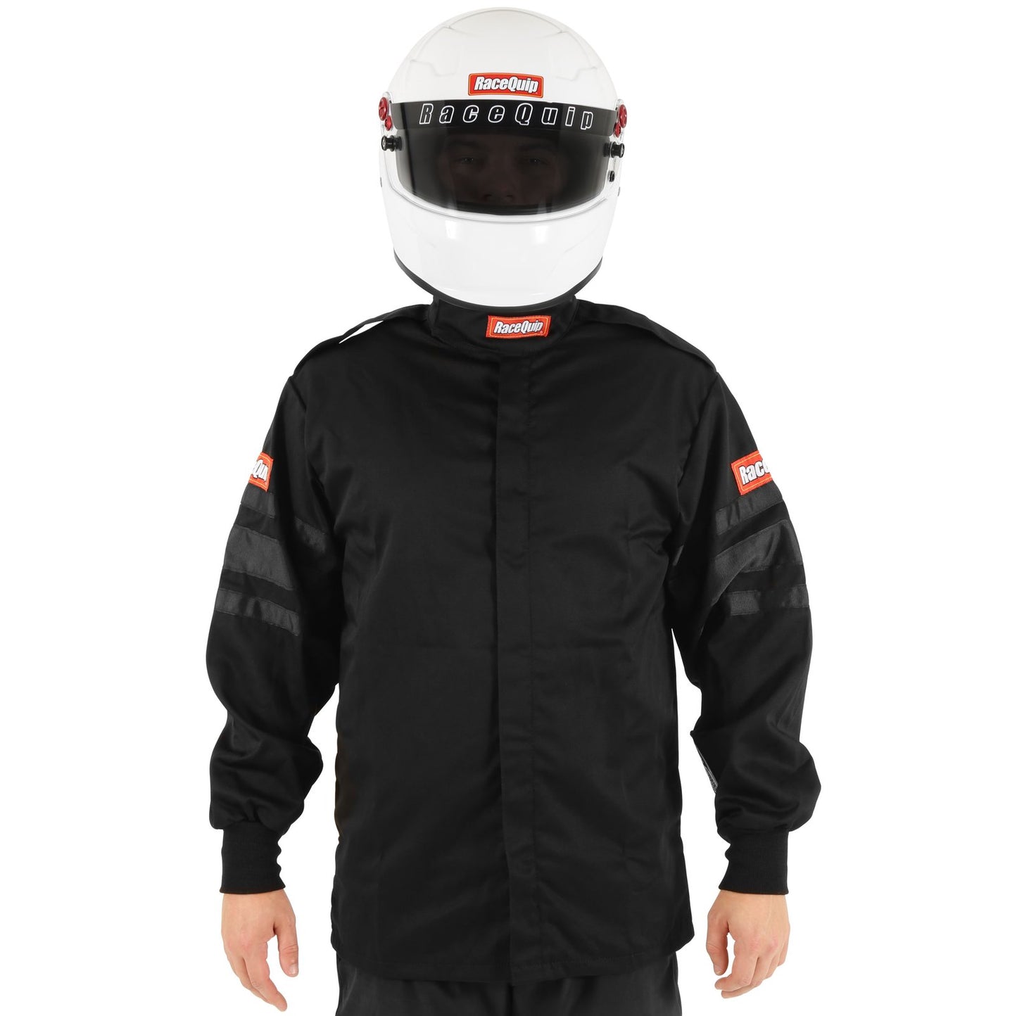 RaceQuip 111005 Black SFI-1 1-Layer Jacket - Large