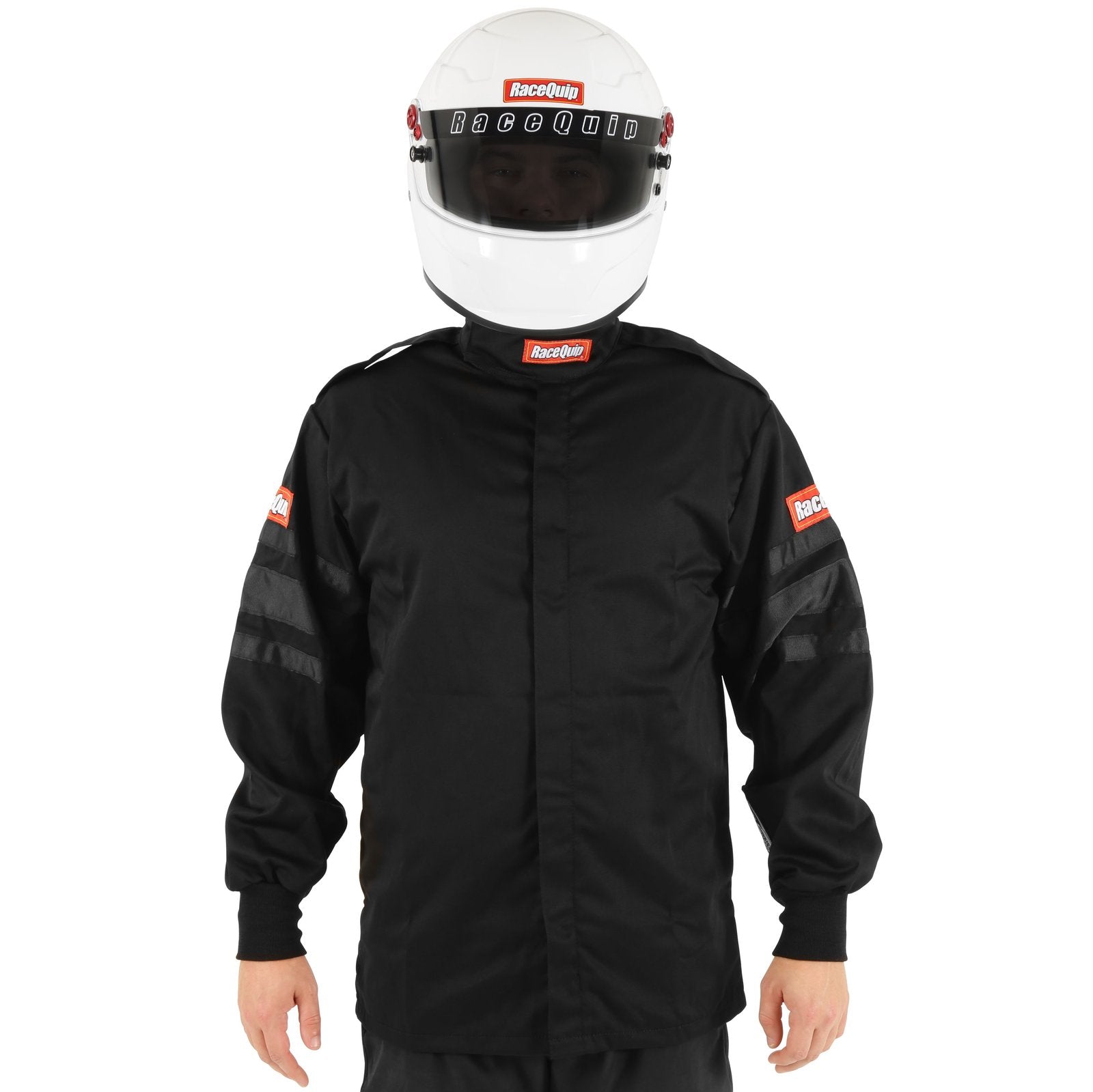 RaceQuip 111005 Black SFI-1 1-Layer Jacket - Large