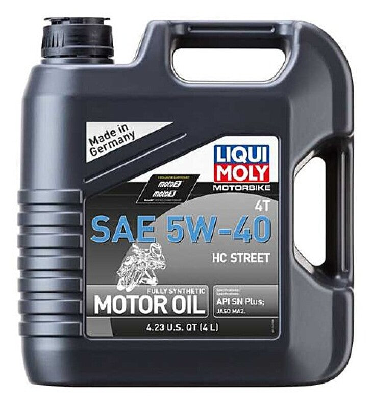 LIQUI MOLY 4L Motorbike 4T SAE 5W-40 HC Street (20414) - Pack of 4