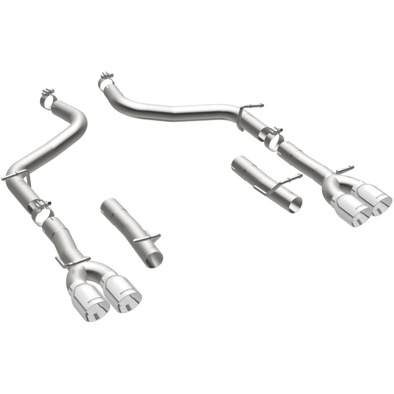 MagnaFlow 19218 Axle-Back, SS, 2.5in, Quad Split Rear 3.5in Tip 2015 Dodge Challenger 3.6L V6 - #19218