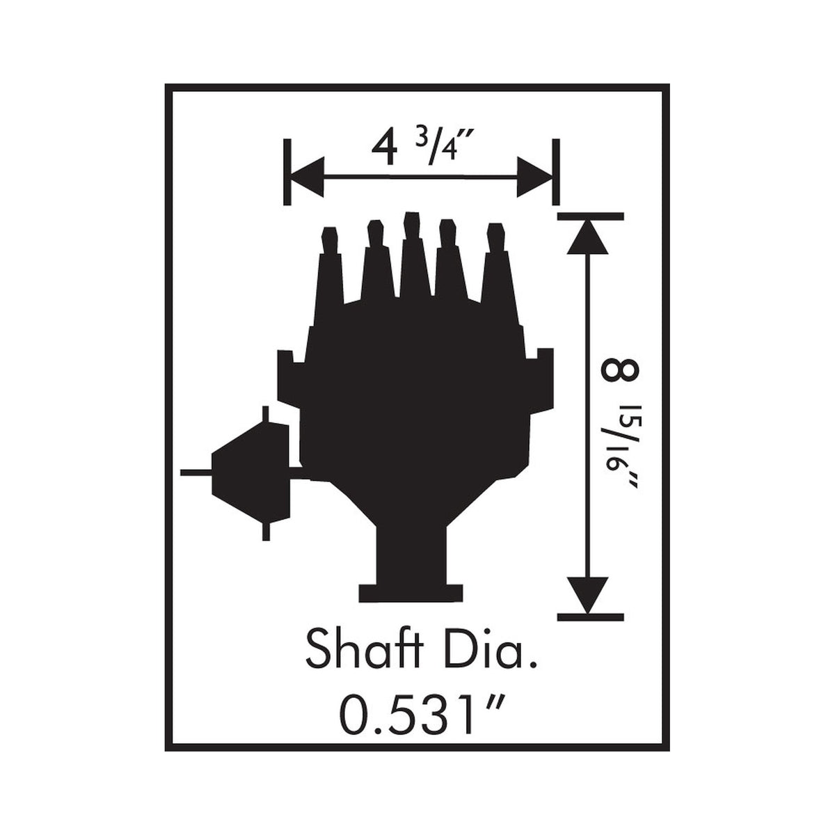 MSD 8350 for Ford 351C-460 Ready-To-Run Pro-Billet Distributor
