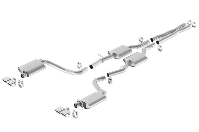 Borla 140627 15-16 Dodge Challenger R/T 5.7L Dual Rectangle Angle Cut Dual Split Rear Exit S-Type Exhaust - #140627