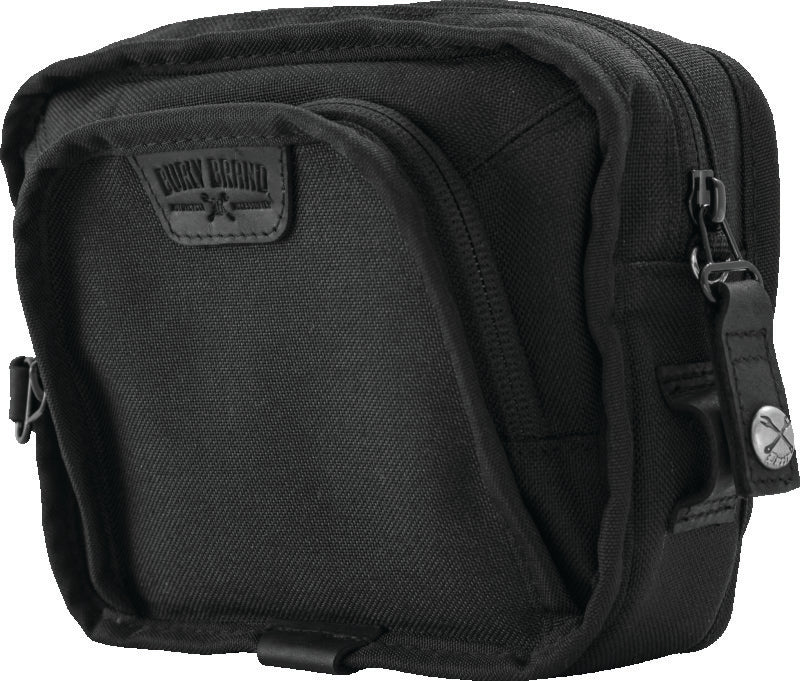 Burly Brand B15-1012B Handlebar Bag Black