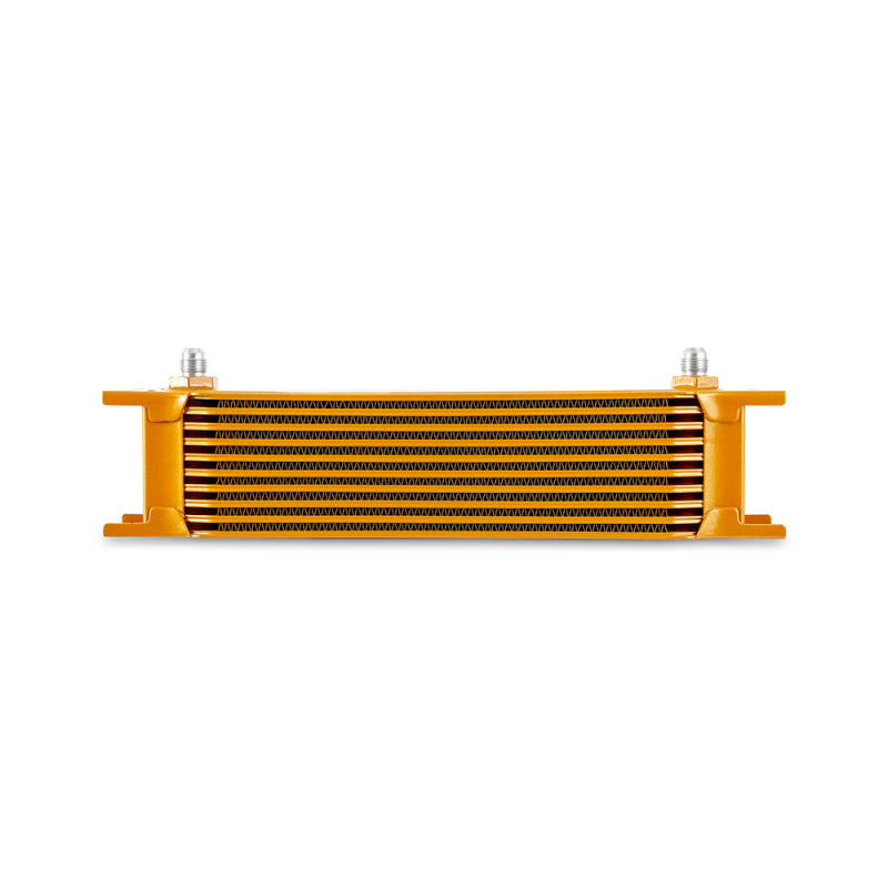 Mishimoto Universal -6AN 10 Row Oil Cooler - Gold - #MMOC-10-6GD