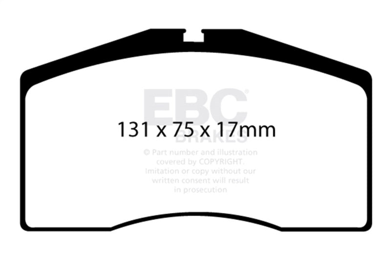 EBC 93-95 Porsche 911 (964) 3.6 Turbo Redstuff Front Brake Pads DP3997C