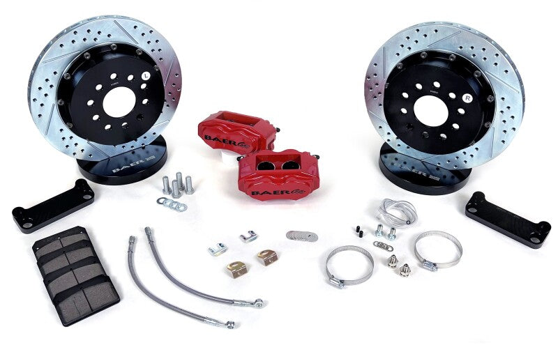 Baer Brakes 98-02 Chevrolet Camaro 13in SS4+ Rear SDZ Brake Kit - Grabber Blue