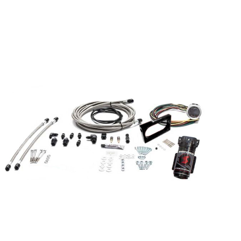 Snow Performance SNO-2130-BRD-T for 05-10 Mustang Stage 2 Boost Cooler Water Inj Kit (SS Brded Line/4AN Fitting) w/o Tank