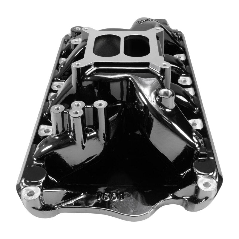 Edelbrock 7581-BP RPM Air-Gap Small Block Ford 351W Intake Manifold - Black Plasma Finish