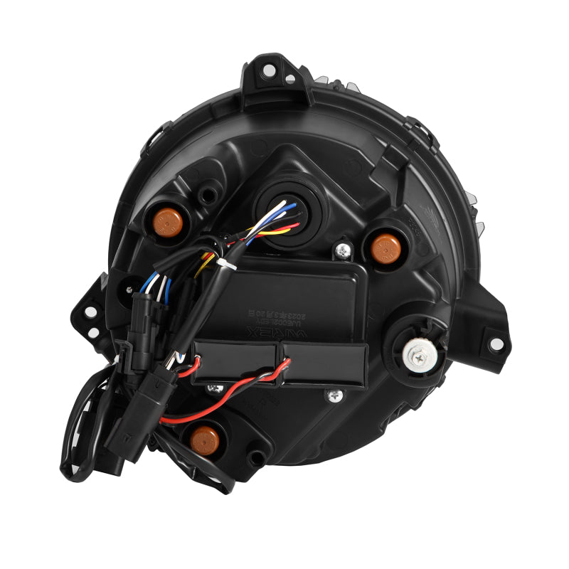 AlphaRex 880868 18-23 Jeep Wrangler JL/Gladiator JT LED Projector Headlights Black with Activation Light/Sequential Signal/DRL