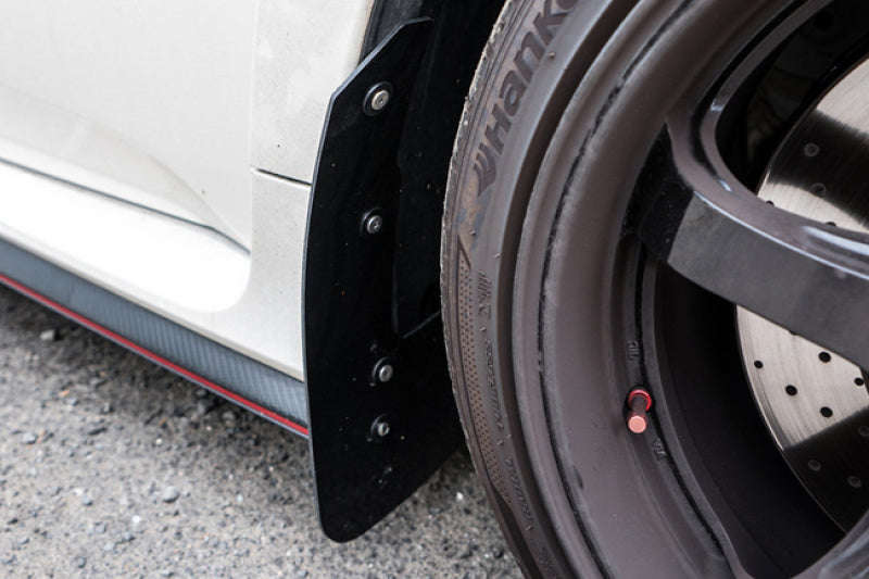 Rally Armor UR Mud Flaps - 2017-2021 Honda Civic - Black/Red Logo - #MF47-UR-BLK/RD