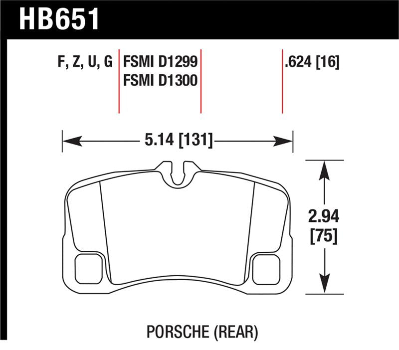Hawk Performance HB651Z.624 Performance Ceramic Street Brake Pads