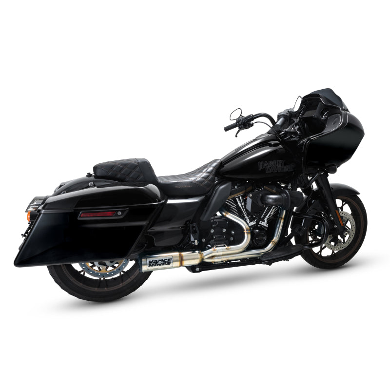 Vance & Hines 27321 Hi-Output 2-1 Exhaust Brushed for 2017-2024 Harley-Davidson Touring