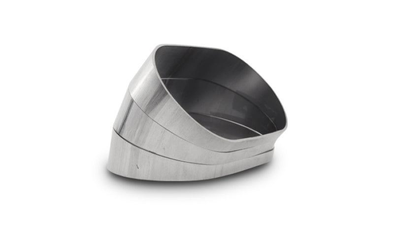 Vibrant Vertical 304 SS Nominal 3in. Oval/2.35 in. Centerline Radius, 15 degree