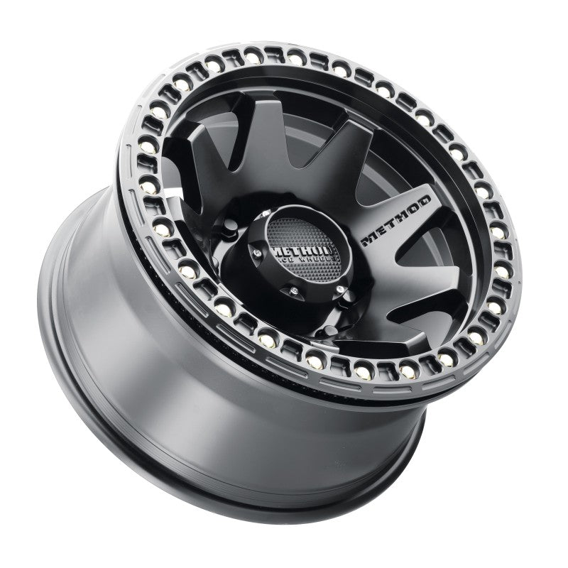 Method MR108 17x9 -44mm Offset 8x6.5 130.81mm CB Matte Black with BH-H24125-38 Wheel