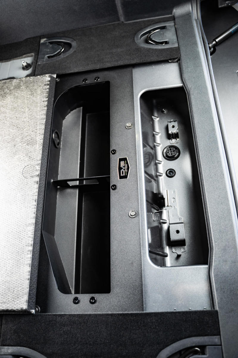 DV8 Offroad 21-23 Ford Bronco (Exc. Bronco Raptor) Air Compressor Mount & Storage Box - #CMBR-01