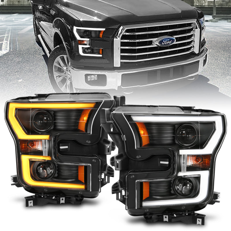 ANZO 2015-2017 Ford F-150 LED Projector Headlights