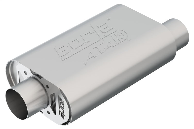 Borla 400844 CrateMuffler SBC Hot 350/383 3 inch Offset/Center 14in x 4.35in x 9in Oval Muffler - #400844
