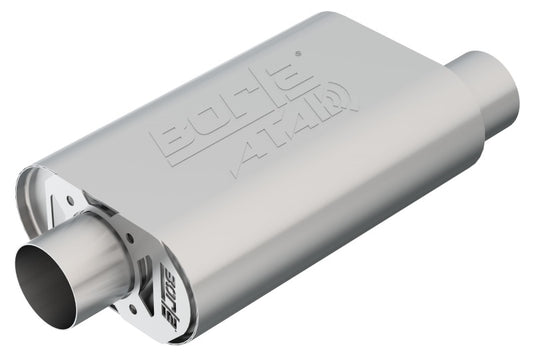 Borla 400844 CrateMuffler SBC Hot 350/383 3 inch Offset/Center 14in x 4.35in x 9in Oval Muffler - #400844