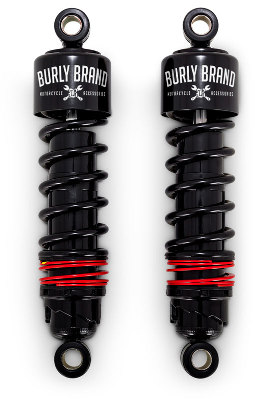 Burly Brand B28-1206B Slammer Shocks Black for 2004-2022 Harley-Davidson Sportster