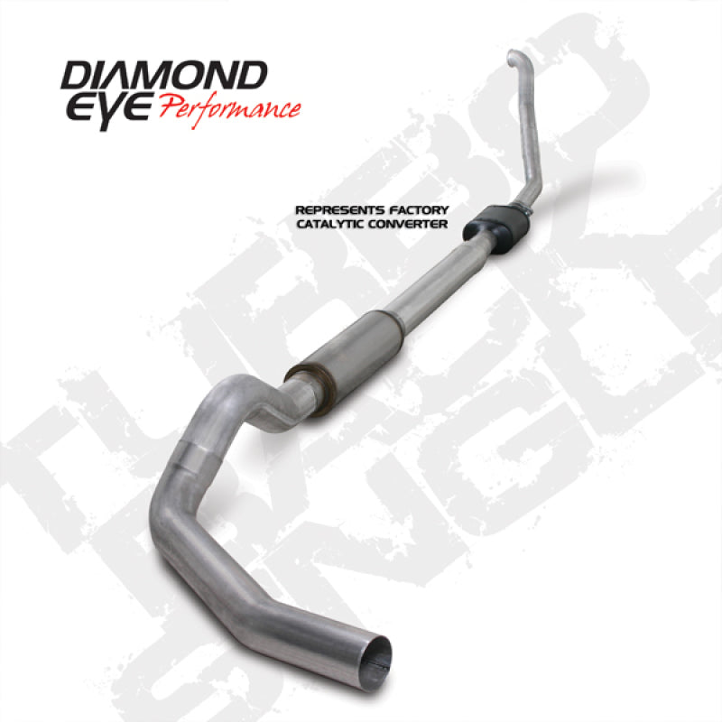 Diamond Eye K5314A 5in Turbo-Back Exhaust Kit - 1994-1997 Ford F-250/F-350 | Aluminized