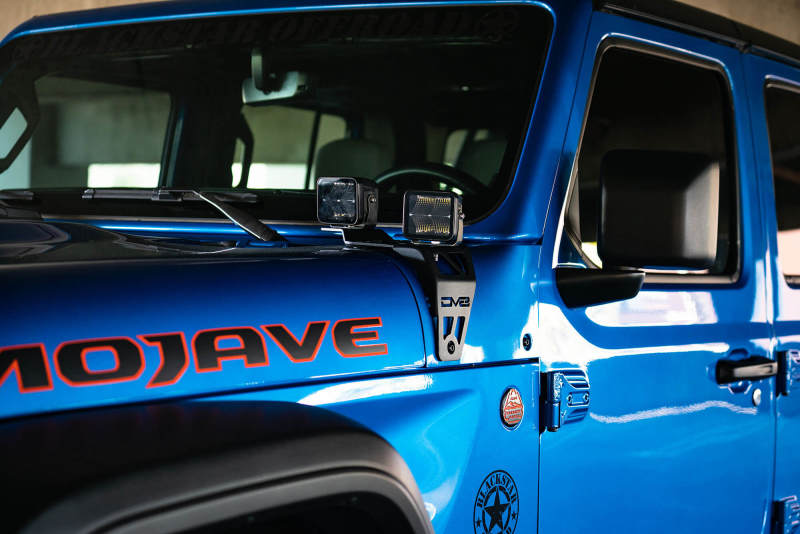 DV8 Offroad 20-22 Jeep JL 392/ Jeep JT Mojave Edition Dual Pod Light Mounts - #LBJL-06