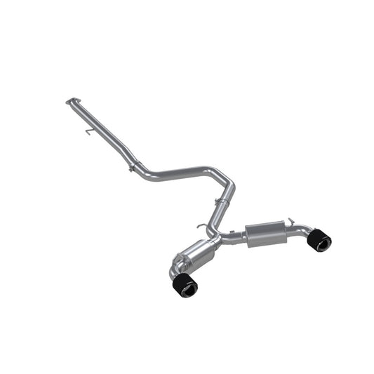 MBRP Veloster N 2.0L Turbo 3in Cat Back - T304 - Carbon Fiber Tip