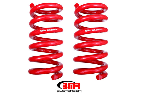 BMR 15-26 S550 Mustang Rear Handling Version Lowering Springs - Red