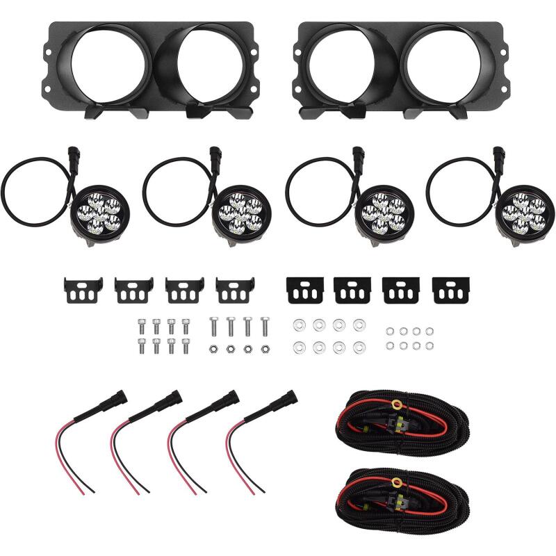 Westin 58-9905 Universal Light Kit for Outlaw Front Bumper Textured Black